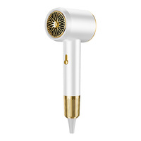 Sèche-cheveux ionique négatif 5 en 1 haute vitesse 1600W à moteur DC avec diffuseur, 3 réglages de vitesse et utilisation en extérieur