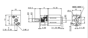 사용자 정의 N20 <span class=keywords><strong>DC</strong></span> 기어 모터 1.0kg.cm 메탈 기어 2.5V 3V 5V 6V 12V 마이크로 황동 기어 박스 모터 12MM 미니 <span class=keywords><strong>DC</strong></span> 기어 모터 - Product Image 2