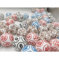 Balles de ping-pong en plastique miniatures personnalisées avec logo, 38 mm, pour tirage au sort de loterie, couleurs assorties, solides et durables
