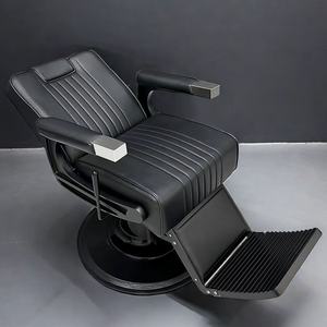 Sillón de Barbería Profesional de Lujo, Mueble de Acero Resistente para Salón de Peluquería, Estilo Moderno, Esencial para Barberías y Salas de Estar - Product Image 3