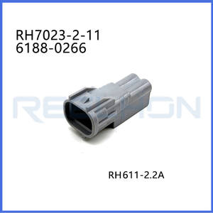 2ピン 6188-0266 配線ハーネス 自動車用真鍮線コネクタ オス・メス 防水端子 電気自動車用コネクタ - Product Image 2