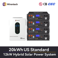 Pack de stockage solaire intelligent 51,2 V 100 Ah Batterie en rack Onduleur 12 kW RS232 RS485 CAN CE