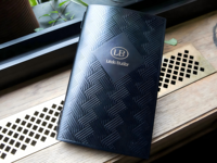 Porte-menus en similicuir double pli avec logo personnalisé estampé à chaud, luxueux, adapté aux restaurants, supports de menus en cuir