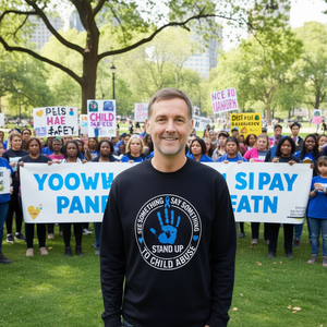 Camiseta de manga larga para la prevención del abuso infantil, diseño de concienciación sobre el abuso infantil - Product Image 3