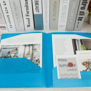 Cartelle in PP EOOUT da 32 pezzi con tasche, resistenti, a 4 tasche, formato lettera, <span class=keywords><strong>per</strong></span> ufficio e scuola, 8 colori assortiti - Product Image 6