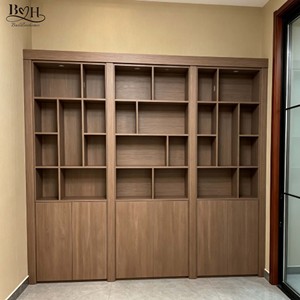 Bibliothèque dissimulée en bois massif, étagères de rangement multicouches secrètes, porte coulissante pour villa, maison, bureau, passage caché - Product Image 2