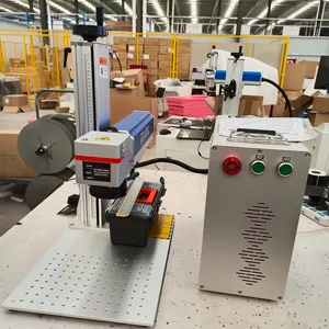 Geteilte tragbare Mini-Laser gravur maschine 20W 30W 50W Metallfaser-Laser beschriftung maschine für Barcode