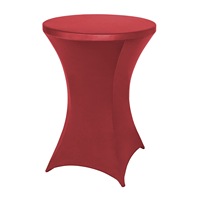 Couverture de table en Spandex blanc moderne faite à la main pour un usage domestique tissu de mariage de Cocktail coloré personnalisé pour les événements