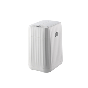 Quality Induction Trash Can Intelligent Plastic White 3.7V Sensor Dustbin Mini Trash Bin Can with Lid dust bin