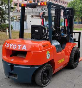 Montacargas Compacto Usado de Servicio Pesado con Motor Diésel 7FD50 Mini para Manejo de Carga de 4.5M con Marco de Tres Puertas, 5 Toneladas, al Mejor Precio - Product Image 3