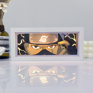 Personalizado Anime 3D sombra papel tallado lámpara artesanía <span class=keywords><strong>Dragon</strong></span> Balls una pieza figuras noche luz caja hogar escritorio adornos Decoración - Product Image 4