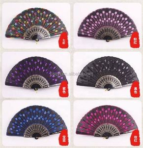 Éventail pliant en plastique avec motifs de dragon brodés chinois orientaux, différentes couleurs, pour fournitures promotionnelles de fête - Product Image 6