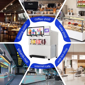 Máquina Comercial de Gran Capacidad con 3 Tanques para Granizados de Frutas, Bebidas Frías y Nieve, Pequeña Máquina de Granizados de Jugo en Venta - Product Image 2