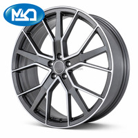 Jantes en aluminium forgé sur mesure, finition Gunmetal usinée, à rayons concaves en V, 19-22 pouces, 5x108, pour la restyling de berlines européennes, SUV et véhicules électriques