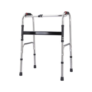 Stainless Steel Single Bend Walking Aid Foldable <b>Walker</b> For <b>Elderly</b> Rehabilitation Support - Product Image 1