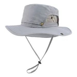 2024 nuevo lanzamiento mejor calidad playa malla cubo sombrero bajo MOQ venta al por mayor ala ancha plegable Bonnie sombrero proveedor