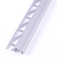 Bande antidérapante en aluminium extrudé pour marches d'escalier en pierre à bord métallique, pour carrelage intérieur