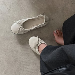 Ballet Flats Round Toe Slip-On Flat Solid Color Bow Decoration Women Spring <b>Shoes</b> - Product Image 3