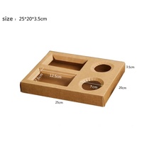 Boîte repas rigide biodégradable en kraft épaissi 8 mm, conception multi-compartiments, sécurité alimentaire, gaufrage personnalisé, estampage à chaud, pour chips de pommes de terre
