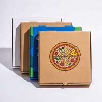 SP3869 Nouvelle conception, boîte à pizza colorée avec impression de logo personnalisée, fabricant puissant, boîte à pizza personnalisée avec logo