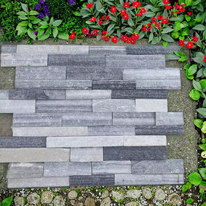 Produits adhésifs classiques <span class=keywords><strong>pierre</strong></span> naturelle 15*60 cm Design moderne <span class=keywords><strong>intérieur</strong></span> extérieur décoration murale couleur revêtements <span class=keywords><strong>pierre</strong></span> fendue - Product Image 3