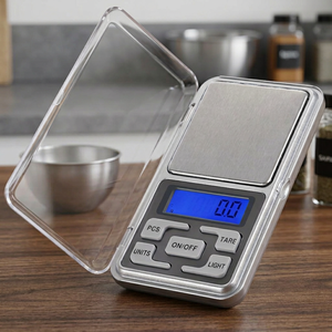 Báscula Digital de Bolsillo de Alta Precisión 0.1g 0.01g, Capacidad de 500g, Funciona con Batería, Báscula de Gramos para Joyería de Oro - Product Image 2