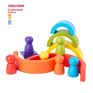 New Design Children's Diy Wood Puzzle Building Blocks Developed Puzzle Preschool Educational Toys for Kids Toddler Boys & Girls - Product Image 1