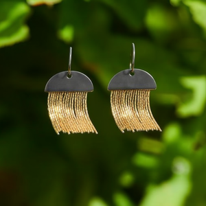 Fashion Drop <b>Earrings</b> 316L Stainless Steel PVD Gold Plating Sustainable Resistant - Product Image 3