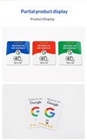 Carte de revue NFC RFID avec puce NTAG215 13,56 MHz, code QR, autocollant de table sans contact IC pour magasins, bars, hôtels
