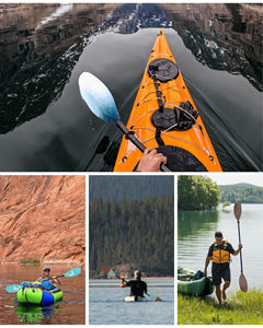 Pagaie de kayak et de SUP en fibre de carbone flottante réglable HONOR, légère et pliable pour les sports nautiques en canoë - Product Image 5