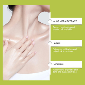 Venta caliente Fácil de usar Fragante y aroma fresco Piel dañada y cabello Hidratante Reparación Vera Gel - Product Image 2