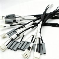 Kabel Harness Konektor Campuran Multi-Cabang Kustom dengan Heat-Shrink & Penanda Label untuk Koneksi Sinyal Daya Internal Rumah Tangga