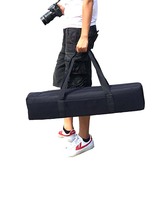 Sac de transport robuste et imperméable en nylon rembourré pour trépied photo, avec conception de réduction de charge pour support d'éclairage et usages multiples
