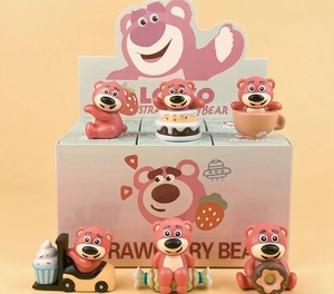 Niedliche PVC 1/60 Maßstab Mini Charakter Cartoon Bär Erdbeer Kuchen Blind <span class=keywords><strong>Box</strong></span> Sammler Modell Spielzeug Kuchen Dekoration Mystery Action - Product Image 2