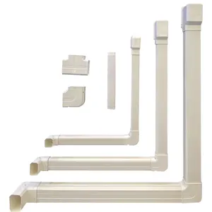 Tee Doanh Trắng PVC linh hoạt trang trí điều hòa không khí Ống Bìa PVC cáp Trunking