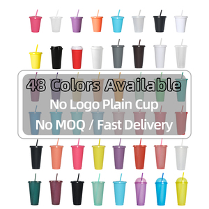 Bicchiere Colorato per Bevande Fredde Senza BPA, Tazza da Caffè da Asporto con Coperchio per Feste, per Adulti, con Cannuccia per Attività all'Aperto - Product Image 2