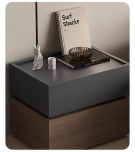 Tủ đầu giường bằng gỗ nguyên khối tối giản kiểu Ý, thiết kế hiện đại đơn giản, dùng cho phòng ngủ và phòng khách, có bán trực tuyến - Product Image 6