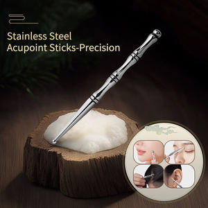 Alta qualidade aço inoxidável acupuntura ponto massagem ferramentas vara caneta acupuntura manual portátil - Product Image 2