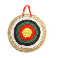 Cible tactique traditionnelle en corde colorée de 50 cm, en paille solide, pour tir à l'arc en plein air, accessoire de bloc de pratique de tir