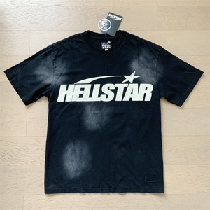 Camiseta de Verano para Hombre, Estilo Casual, 100% Algodón, Diseño Vintage con Estampado de Personajes de Hell Star, Manga Corta - Product Image 2