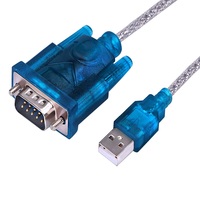Cable Adaptador Serial USB 2.0 a DB9 RS232 de 1.8m con Conductores de Cobre Puro, Blindaje Trenzado y Revestimiento de PVC para Computadoras