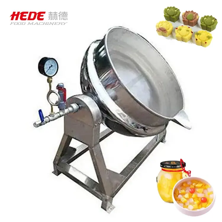 200 lít nấu ăn nồi với khuấy 600L 1000L 800L đôi hơi nước Trọng Ấm đun nước