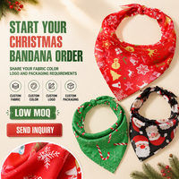 Nouveau design Bandana triangulaire pour chien Halloween Hiver Printemps Options d'impression rouge vert noir Coton Textile Logo personnalisé Vente en gros pour animaux de compagnie