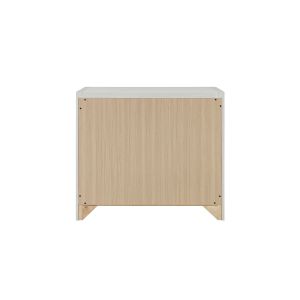 Jehoram Beige Nightstand 3 <b>Drawer</b> <b>Storage</b> Unit <b>For</b> Bedroom Use - Product Image 2
