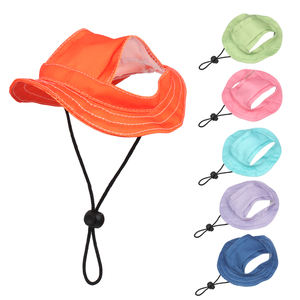 Tampas Do Cão Com Furos De Ouvido Ao Ar Livre Confortável Pet <span class=keywords><strong>Sun</strong></span> Bonnet Small Pets Puppy Solid Nylon Dogs Baseball <span class=keywords><strong>Visor</strong></span> <span class=keywords><strong>Hat</strong></span> Accessories Cap - Product Image 2