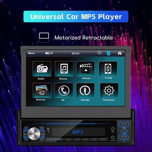 <strong>Single</strong> <strong>Din</strong> Retractable 7'' Touch Screen Car Radio Stereo MP5 Player Auto Electronics BT FM USB Dashboard Placement Reversing Aid - Product Image 4