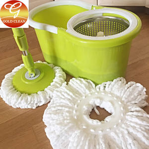 स्व-रिंगिंग स्पिन मॉप और बाल्टी प्रणाली-दोहरी टरबाइन 360 ° रोटेशन, 5l गंदे पानी पृथक्करण - Product Image 6