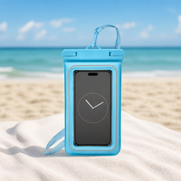 Sac de téléphone étanche en PVC unisexe avec fonctionnalités flottantes et écran tactile pour la natation, la plongée, le rafting et les activités de plein air