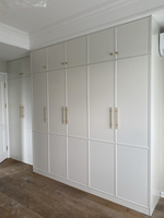 Armoires à portes battantes en MDF de style européen et américain, écologiques, grande capacité, design antique, pour chambres et villas, ameublement de maison