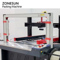 ZONESUN ZS-FK8060S automatique papier Carton boîtes scellant ruban adhésif Machine à sceller Carton PP emballage ceinture cerclage bande Machine